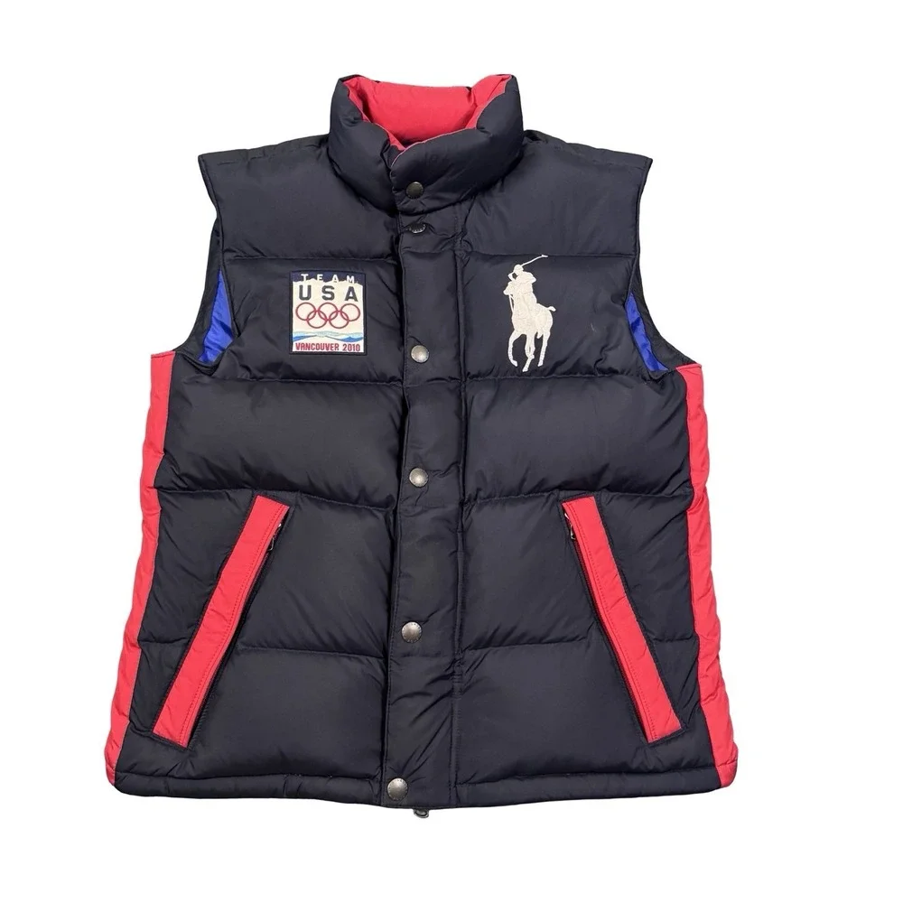 Polo Ralph Lauren Puffer Vest Mens Small Team USA Olympic Vancouver 2010 - Picture 1 of 7